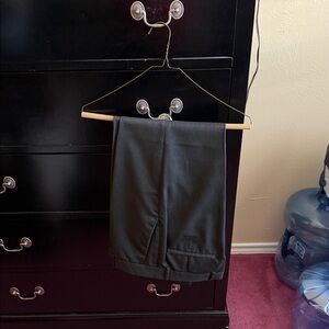 Perry Ellis Men's Black Dress Pants - Slim Tailored Cut